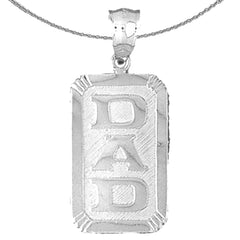 10K, 14K or 18K Gold Dad Pendant
