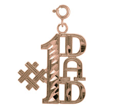 14K or 18K Gold Super Dad Pendant