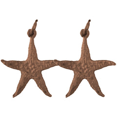 14K or 18K Gold 23mm Starfish Earrings
