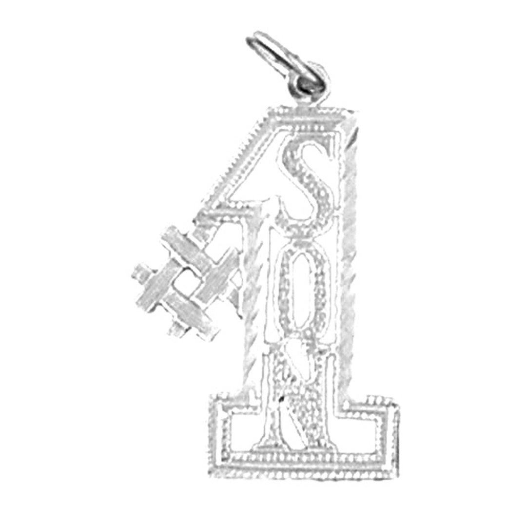 14K or 18K Gold #1 Son Pendant