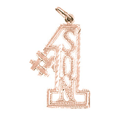 14K or 18K Gold #1 Son Pendant