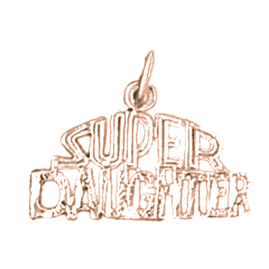 14K or 18K Gold Super Daughter Pendant