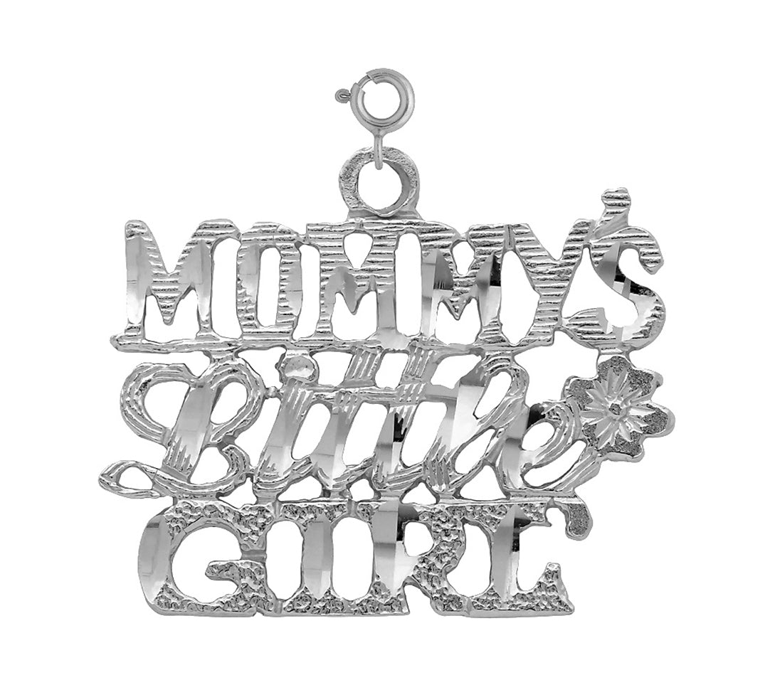 14K or 18K Gold Mommy's Little Girl Pendant