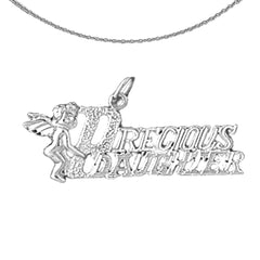 14K or 18K Gold Precious Daughter Pendant