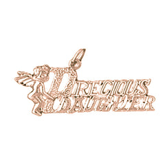 14K or 18K Gold Precious Daughter Pendant