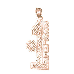 10K, 14K or 18K Gold #1 Brother Pendant