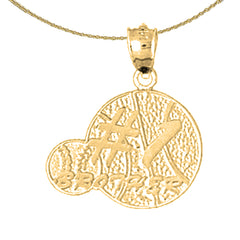 14K or 18K Gold #1 Brother Pendant