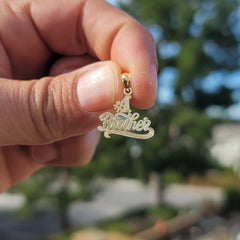 14K or 18K Gold #1 Brother Pendant