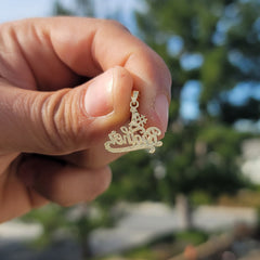 14K or 18K Gold #1 Brother Pendant