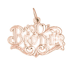 14K or 18K Gold #1 Brother Pendant