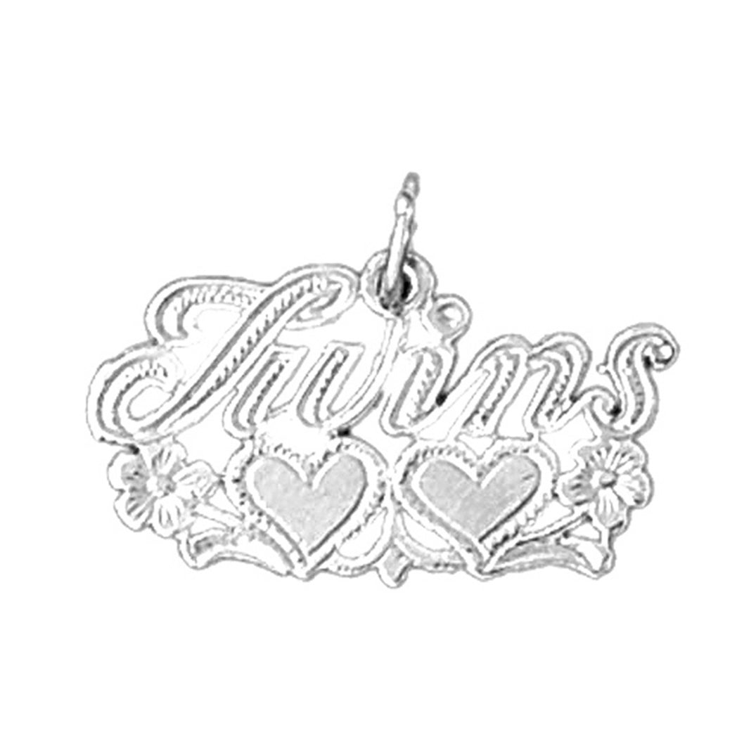 14K or 18K Gold Twins Pendant