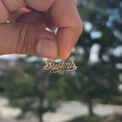 14K or 18K Gold Twins Pendant