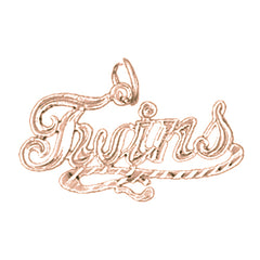 14K or 18K Gold Twins Pendant