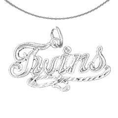 14K or 18K Gold Twins Pendant