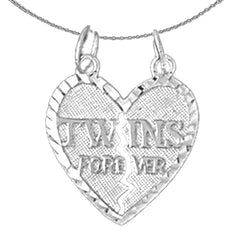 14K or 18K Gold Twins Forever Pendant