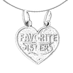 14K or 18K Gold Favorite Sisters Pendant