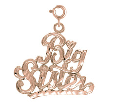 14K or 18K Gold Big Sister Pendant