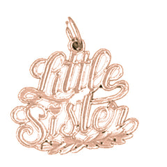 14K or 18K Gold Little Sister Pendant