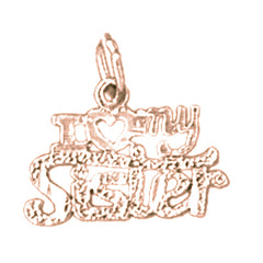 14K or 18K Gold I Love My Sister Pendant