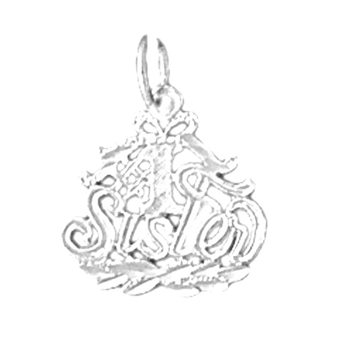 14K or 18K Gold #1 Sister Pendant