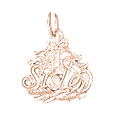 14K or 18K Gold #1 Sister Pendant