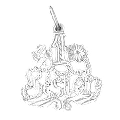 14K or 18K Gold #1 Sister Pendant