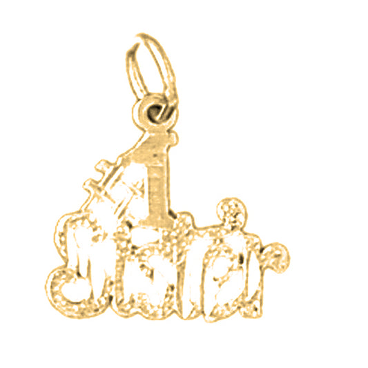 14K or 18K Gold #1 Sister Pendant