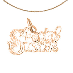 14K or 18K Gold Special Sister Pendant