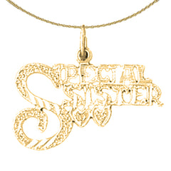 14K or 18K Gold Special Sister Pendant