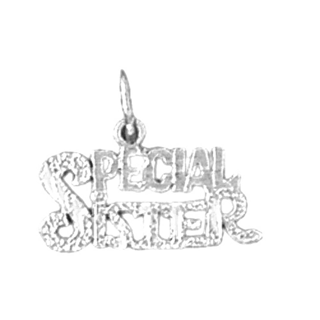 14K or 18K Gold Special Sister Pendant
