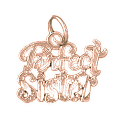 14K or 18K Gold Perfect Sister Pendant