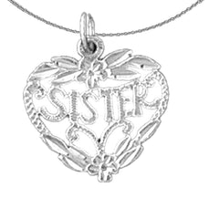 14K or 18K Gold Sister Pendant