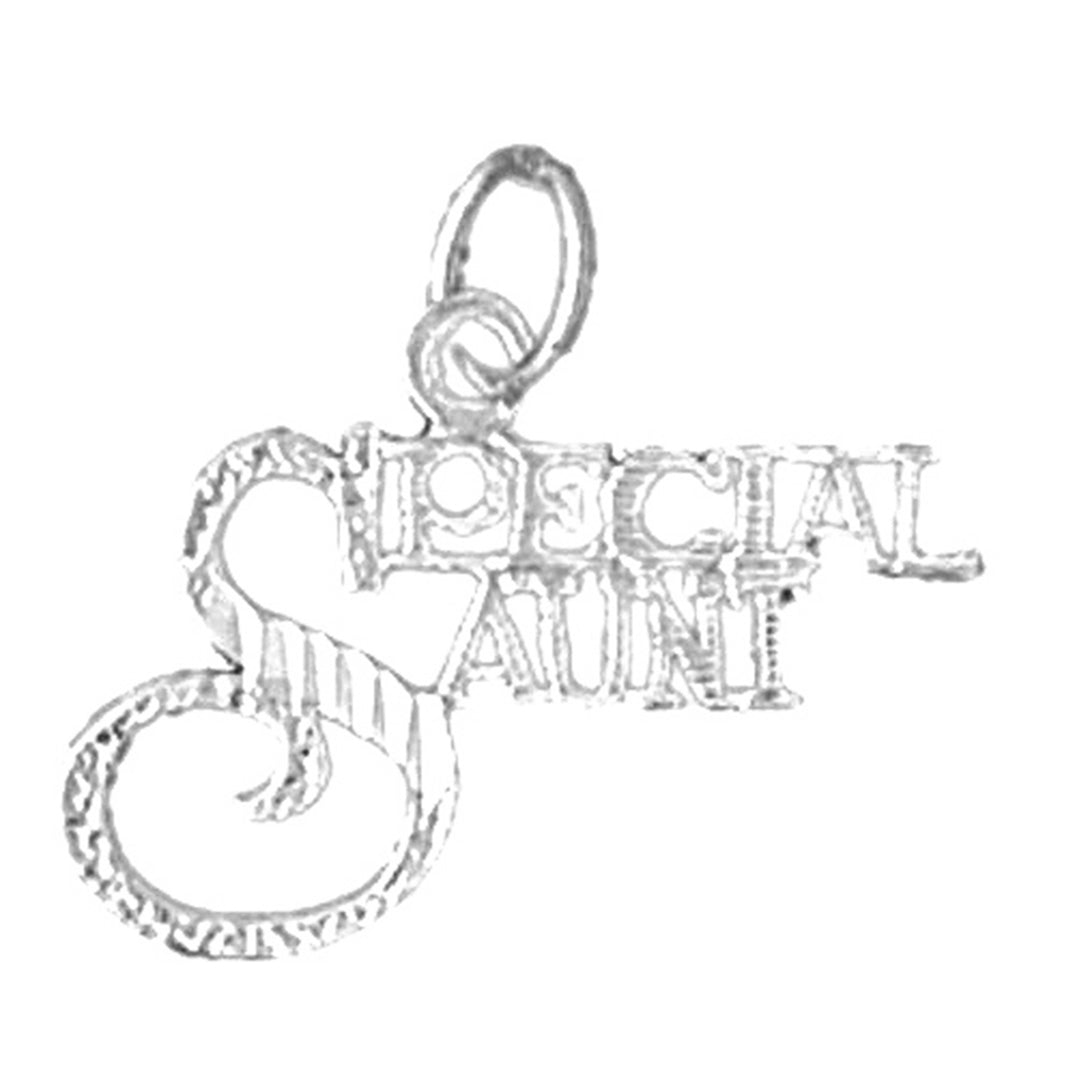 14K or 18K Gold Special Aunt Pendant