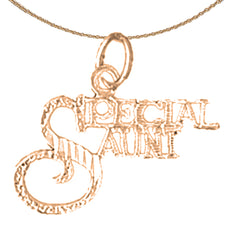 14K oder 18K Gold Besonderer Tante Anhänger