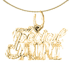 14K oder 18K Gold Besonderer Tante Anhänger