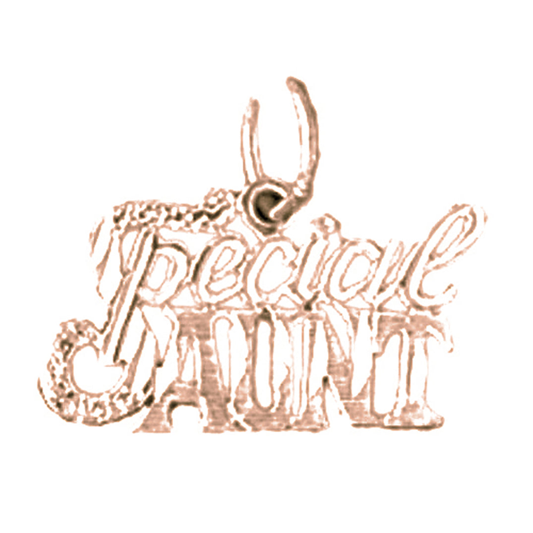 14K or 18K Gold Special Aunt Pendant