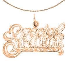 14K oder 18K Gold Besonderer Nichtenanhänger