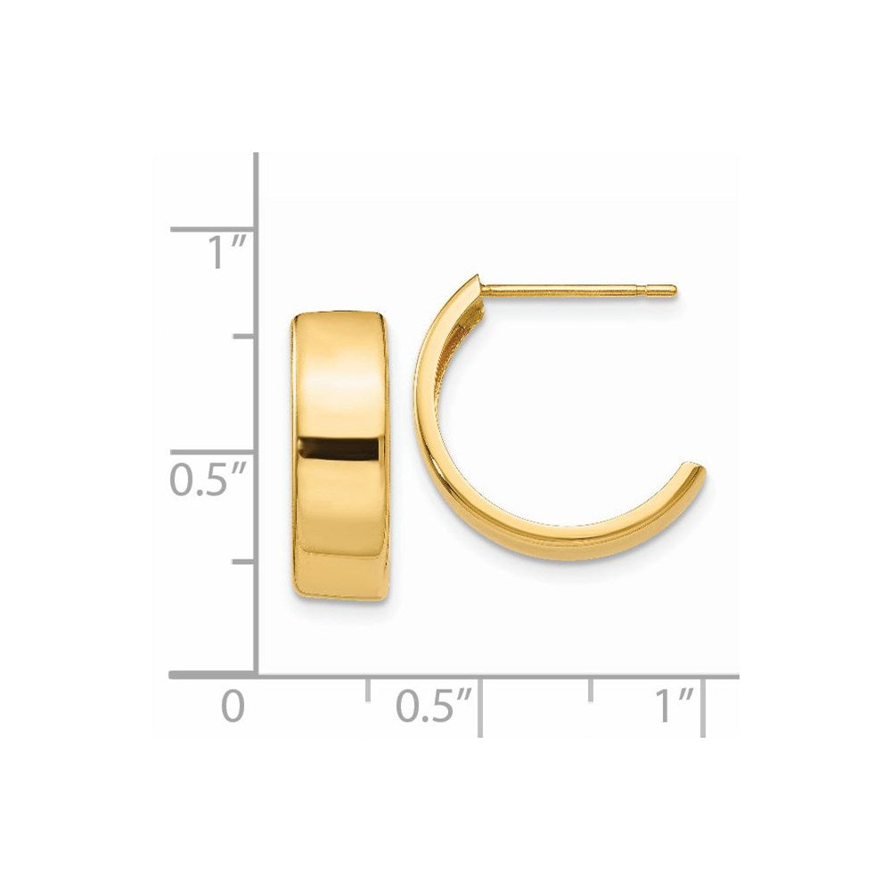 14K Yellow Gold Hoop Earrings