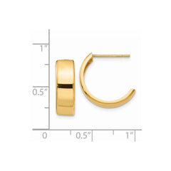 14K Yellow Gold Hoop Earrings