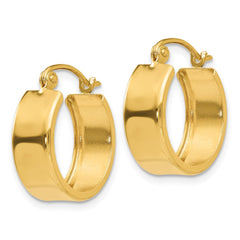 14K Yellow Gold Small Hoop Earrings