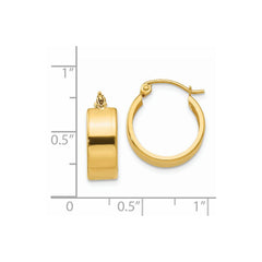 14K Yellow Gold Small Hoop Earrings