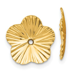 14K Yellow Gold Polished Fancy Earrings Jackets