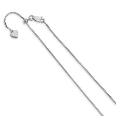 Sterling Silver Adjustable .95mm Box Chain