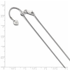 Sterling Silver Adjustable 1.1mm Snake Chain
