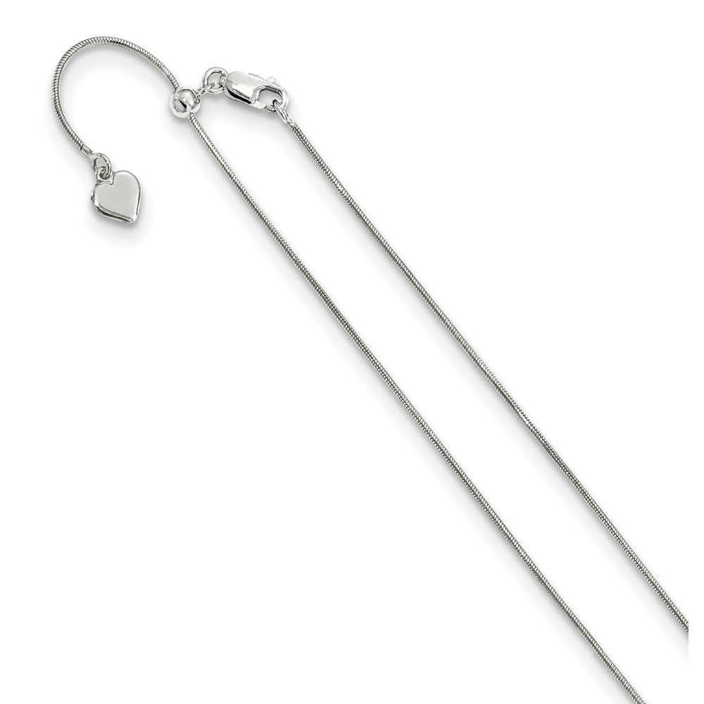 Sterling Silver Adjustable .95mm Snake Chain