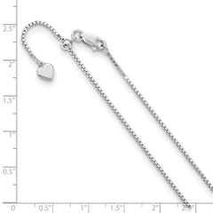 Verstellbare Panzerkette aus Sterlingsilber, 1,15 mm
