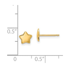 14K Yellow Gold Madi K Star Post Earrings