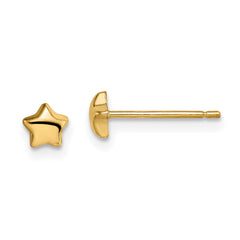 14K Yellow Gold Madi K Star Post Earrings