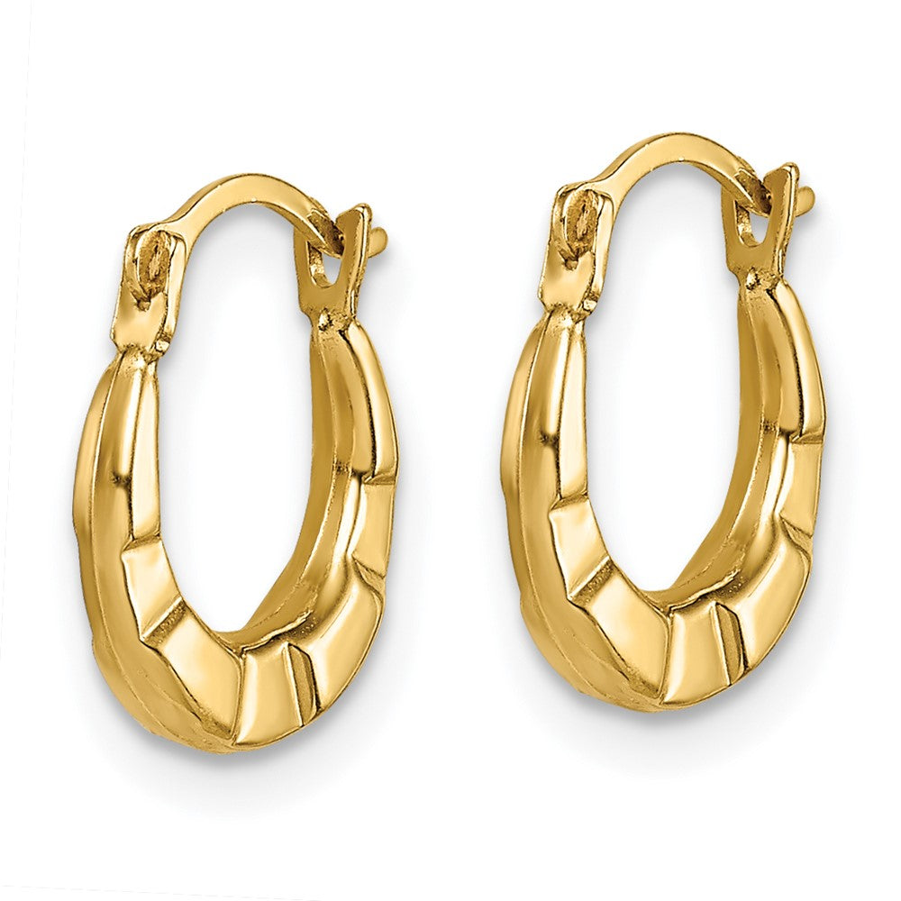 14K Yellow Gold Madi K Hoop Earrings