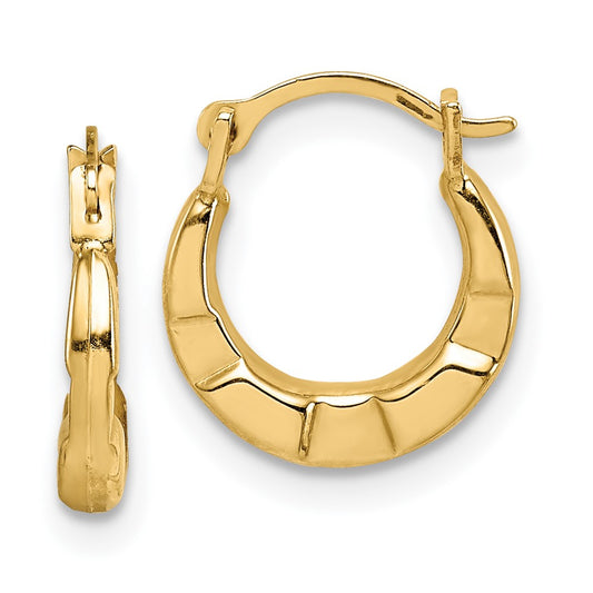 14K Yellow Gold Madi K Hoop Earrings